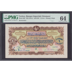 Osmanlı Bankası 6.Ems. 1 Lira - 1332 (1914)