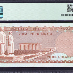 6.Ems. 20 Lira  A6 "7 haneli Seri Numarası"