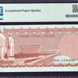 6.Ems. 20 Lira  B50 "8 haneli Seri Numarası"