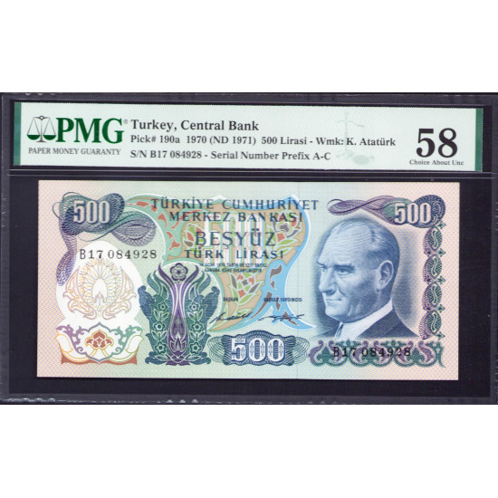 6.Ems. 500 Lira  B17