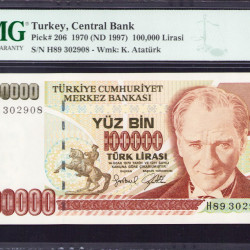 7.Ems. 100.000 Lira H89