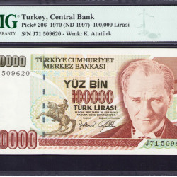 7.Ems. 100.000 Lira J71