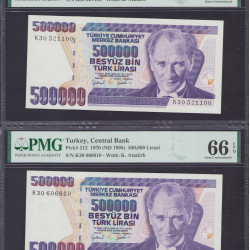 7.Ems. 500.000 Lira K30 - "FİLİGRAN Takım"