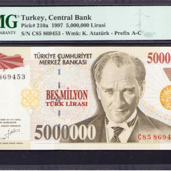 7.Ems. 5.000.000 Lira C85